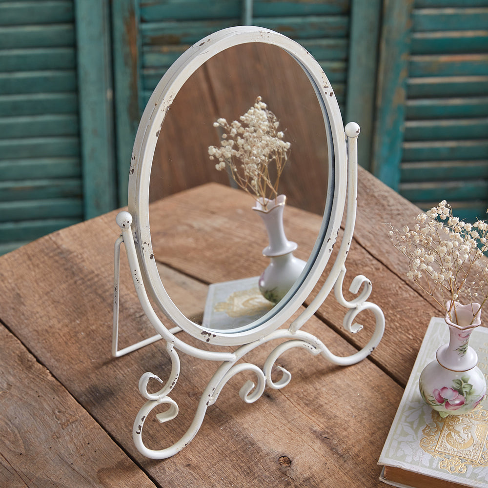 Tabletop mirror best sale