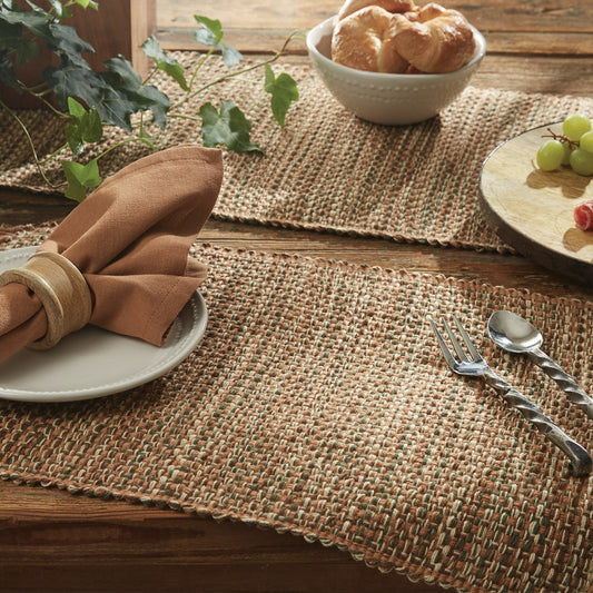 Tweed Table Runner - 36"L - Ginger