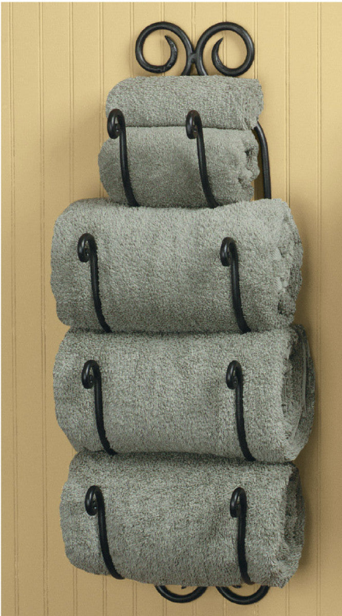 Scroll Bath Iron Towel Holder