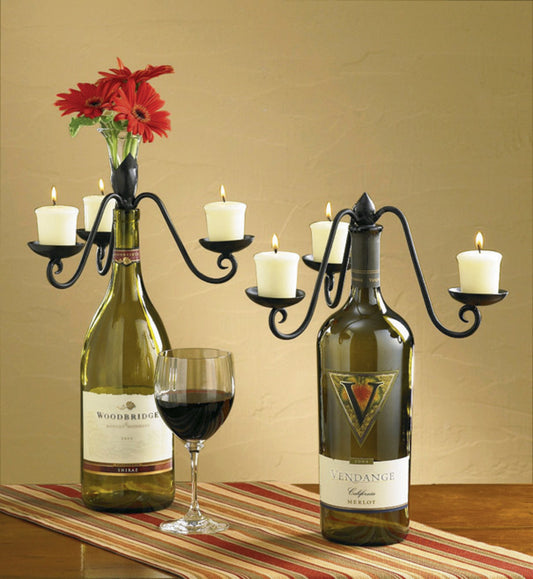 Candelabra Wine Bottle Topper