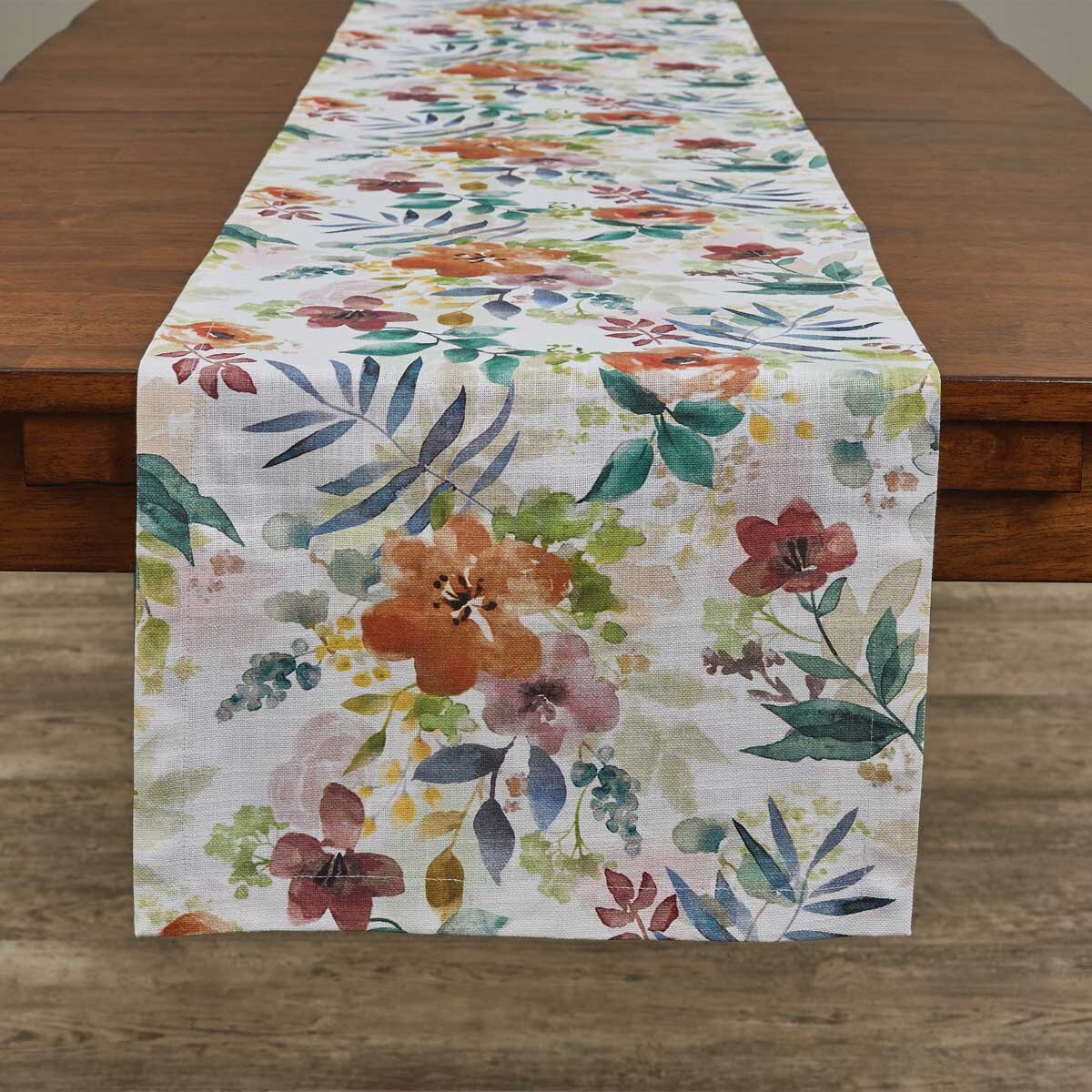 Amber Floral Table Runner 72" L