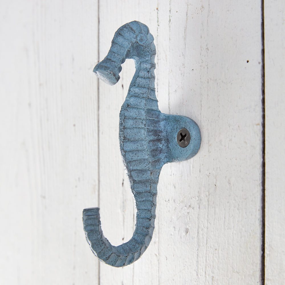 Cast Iron Seahorse Hook - Box of 2