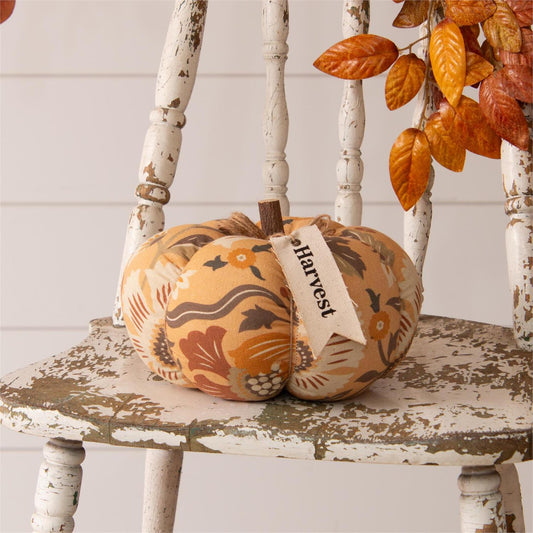 Harvest Pumpkin , Floral, Print