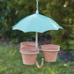 Hanging Umbrella Three Pot Planter