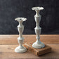 Set of Two Delilah Metal Candlesticks