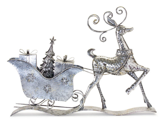 Deer w/Sleigh 26.5"L x 19.75"H