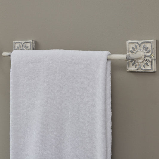 Distressed Tile Towel Bar 24"