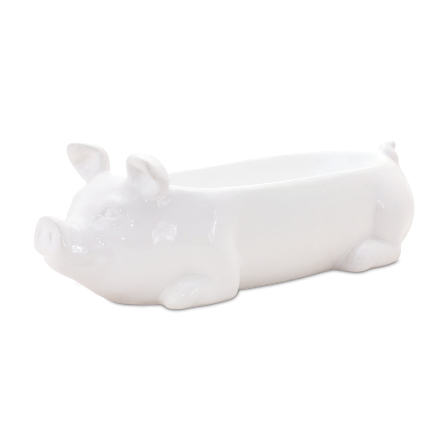 Pig Planter 13"L x 4"H Ceramic