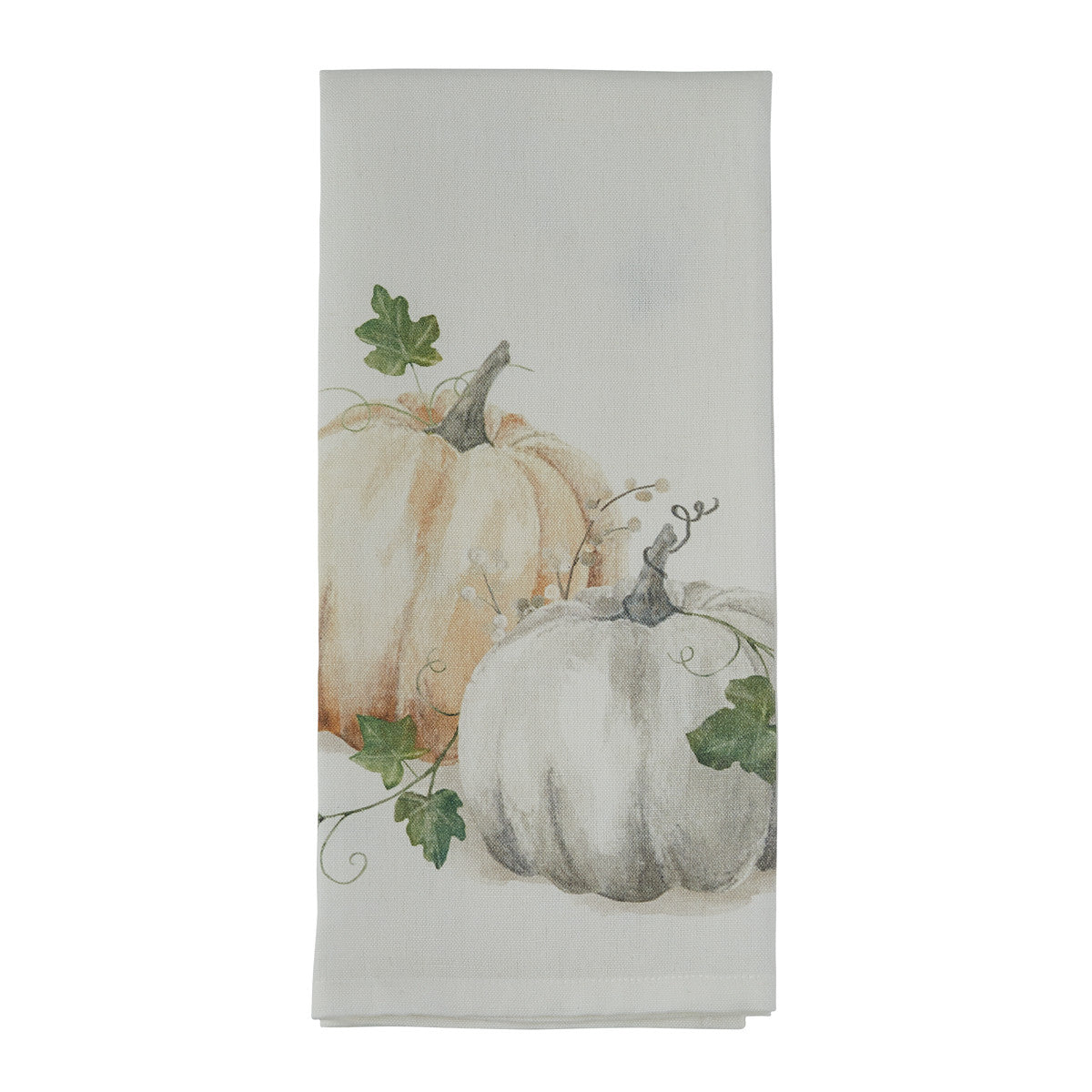 Water Color Pumpkin  Dishtowel - Set of 2