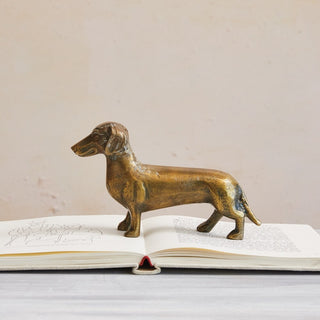 Brass Finish Dachshund