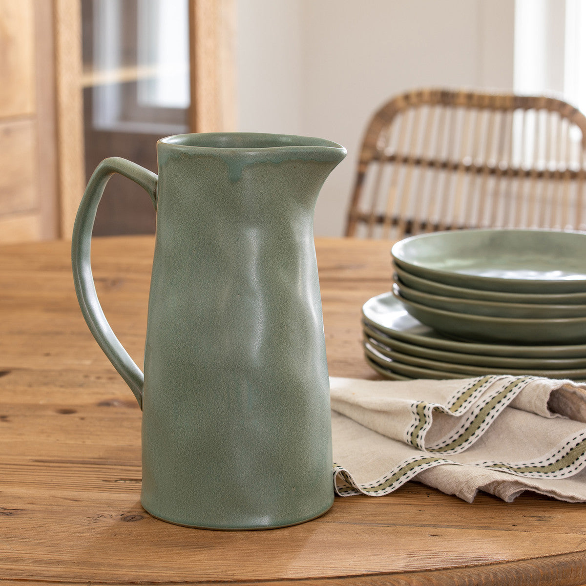 Stoneware Pitcher