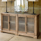 Park Hill - Aged Zinc Top Whiskey Cabinet