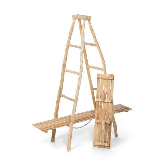 Natural Ladder Display Shelf