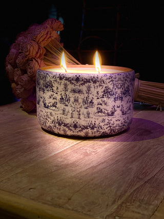 River Chic Candles - Blue Toile Small