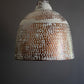 Rustic White Metal Pendant Light