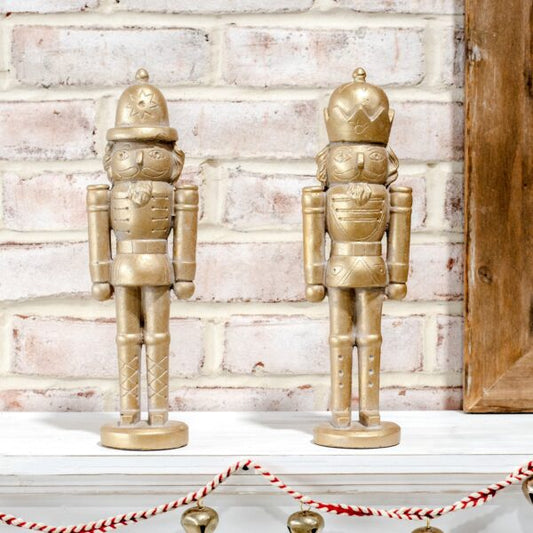 12.25" Gold Nutcrackers (Set of 2)