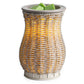 Gray Washed Wicker Illumination Fragrance Warmer