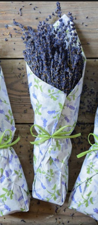 Dried French Lavender in Tissue - One Bunch