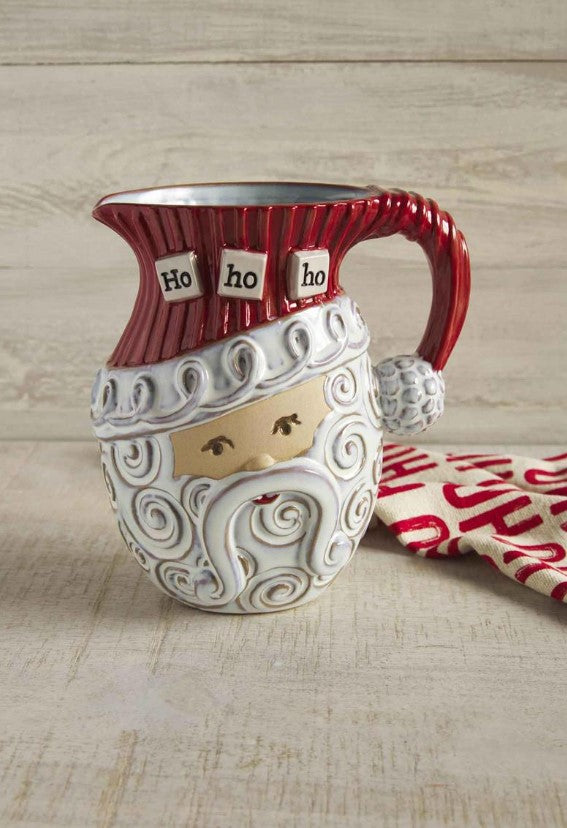 Santa Swirl pitcher