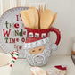 Santa Swirl pitcher