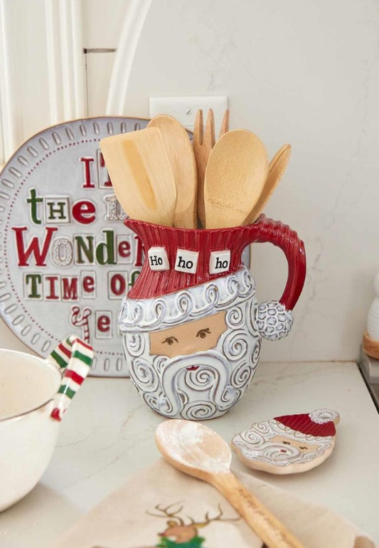 Santa Swirl pitcher