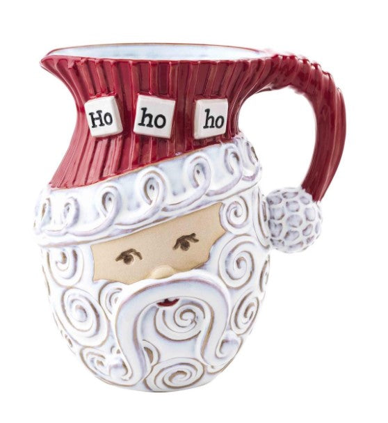 Santa Swirl pitcher