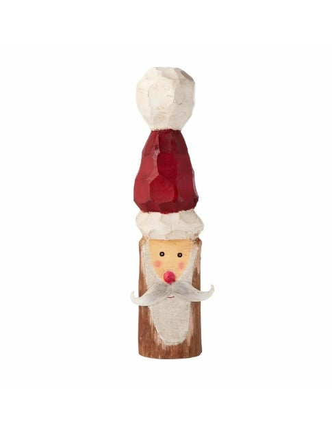 Wood Block Santa Sitter - Small