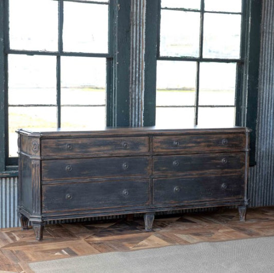 Painted Black Credenza