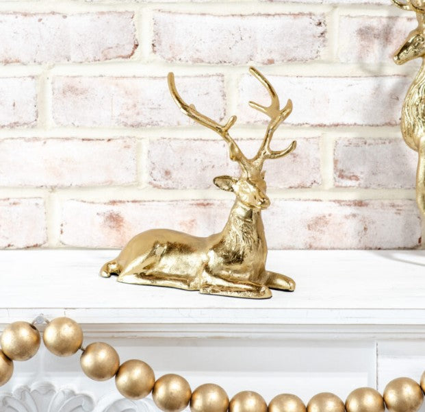 Gold Laying Reindeer