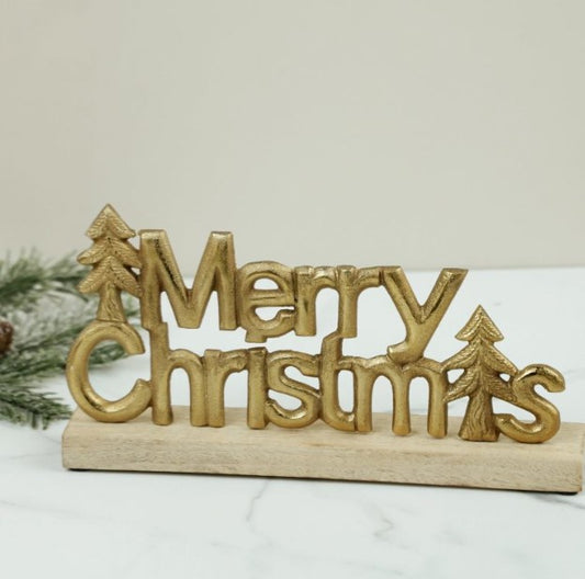 Merry Christmas Cutout Standing Sign