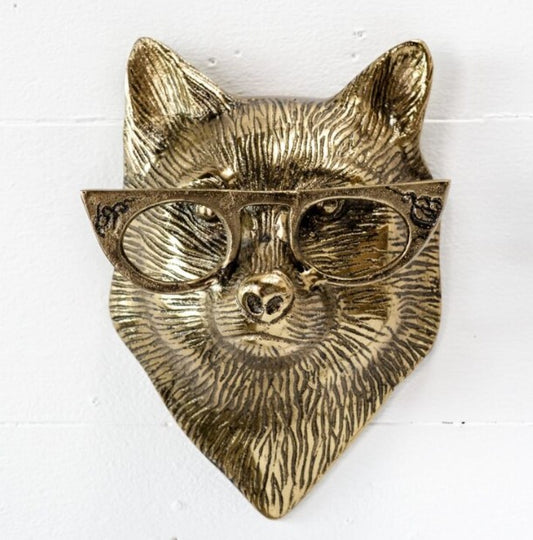 Gold Fox Wall Accent