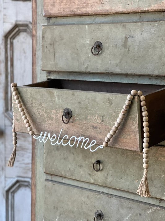 Beaded Garland - Welcome | 53"