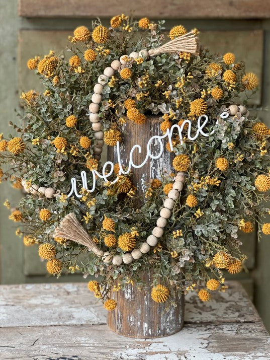 Beaded Garland - Welcome | 53"