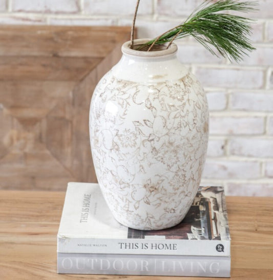 Beige Heirloom Vase