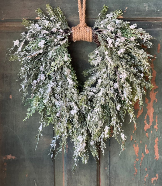 Prismatic Greens Wreath | 18"