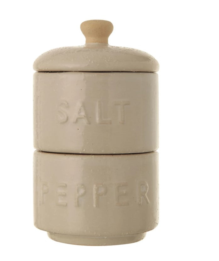 Stacked Salt & Pepper Cellar