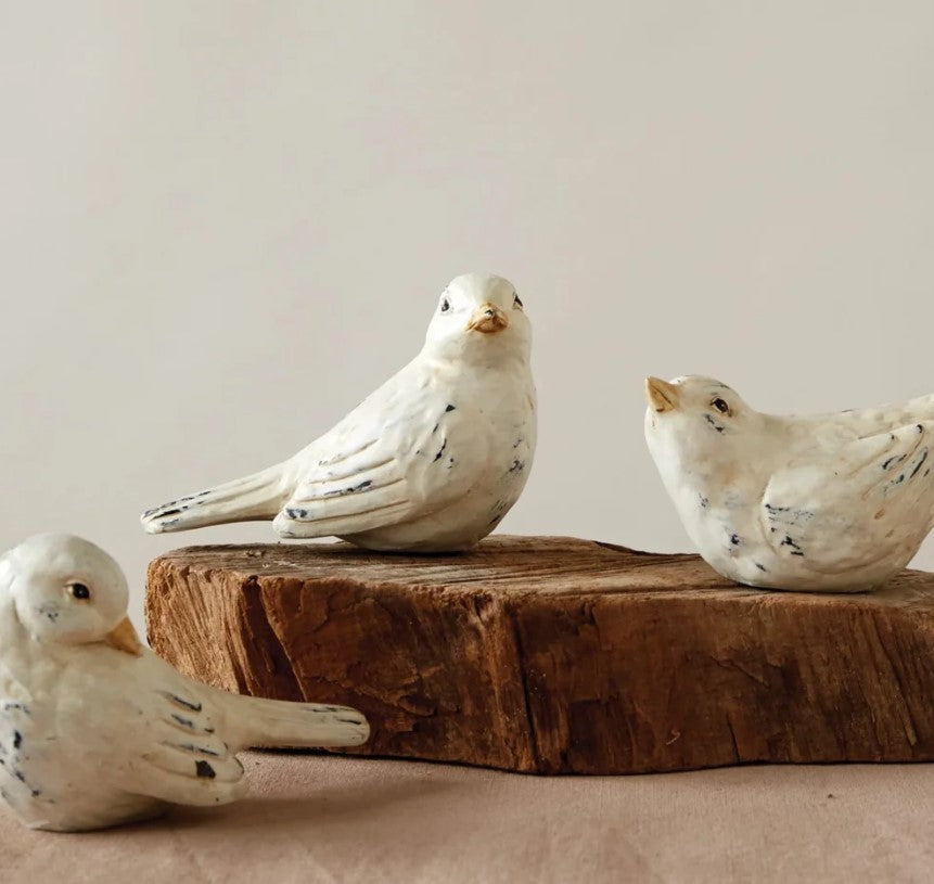 Distressed Resin Bird, 3 Styles