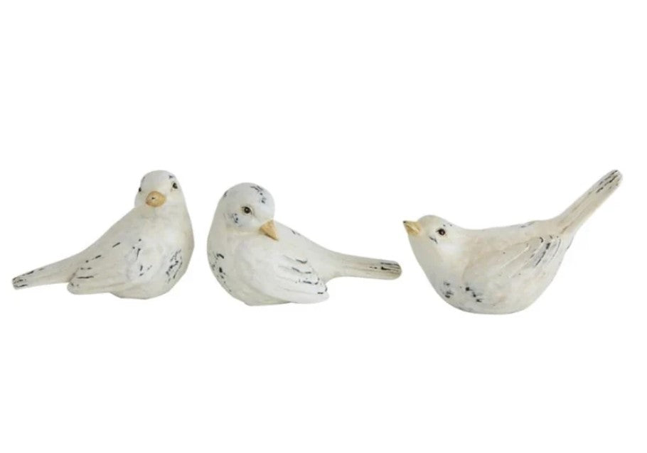 Distressed Resin Bird, 3 Styles