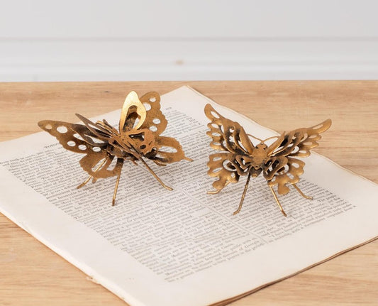 Gold Metal - Butterflies (set of 2)