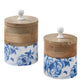 Flitter Canisters Set Of 2 - Blue