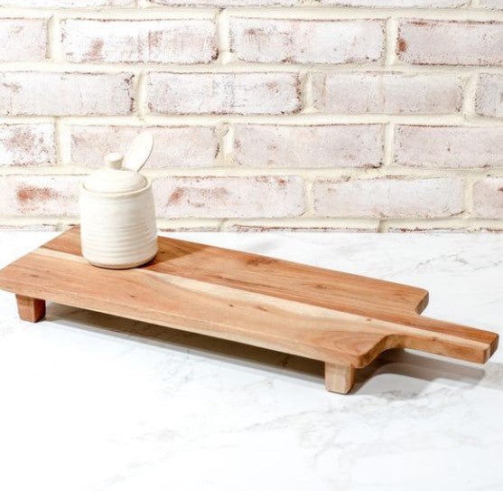 Wood Serving Board - with Feet