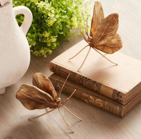 Set of 2 Butterflies - Gold